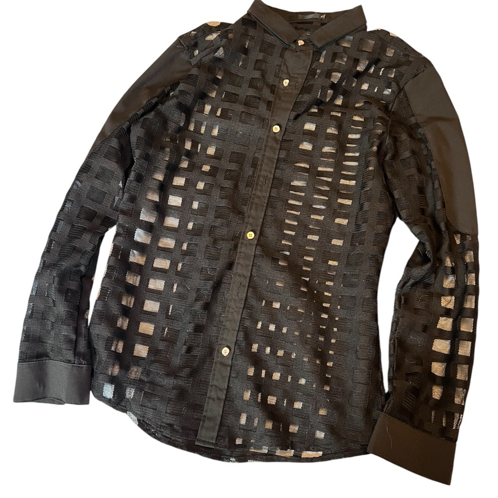 Black Sheer Men's Shirt